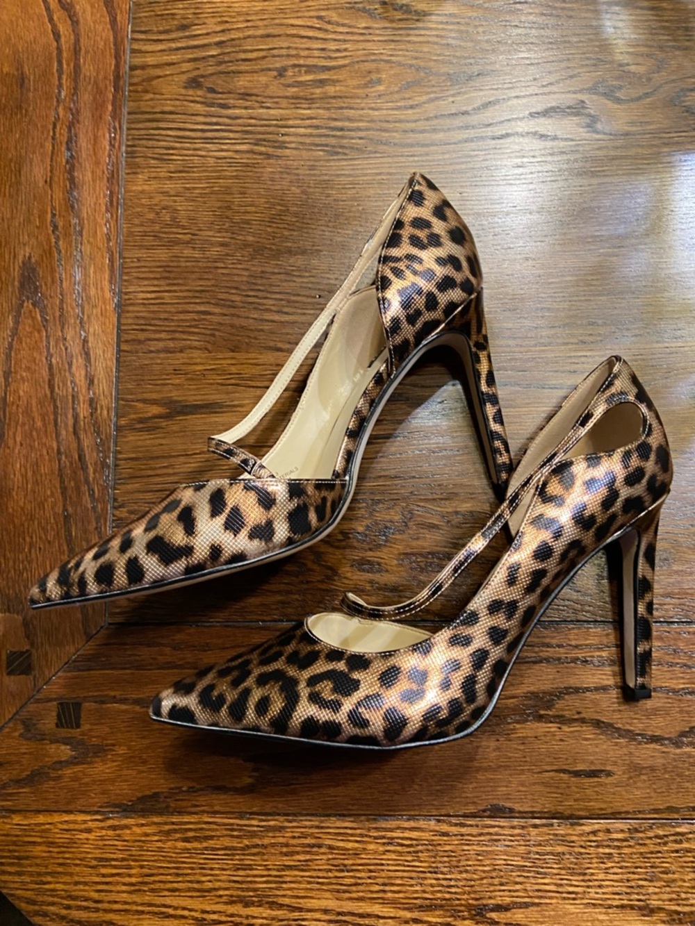 Nine West Leopard Print Pointed-Toe Stiletto Pumps - Brown